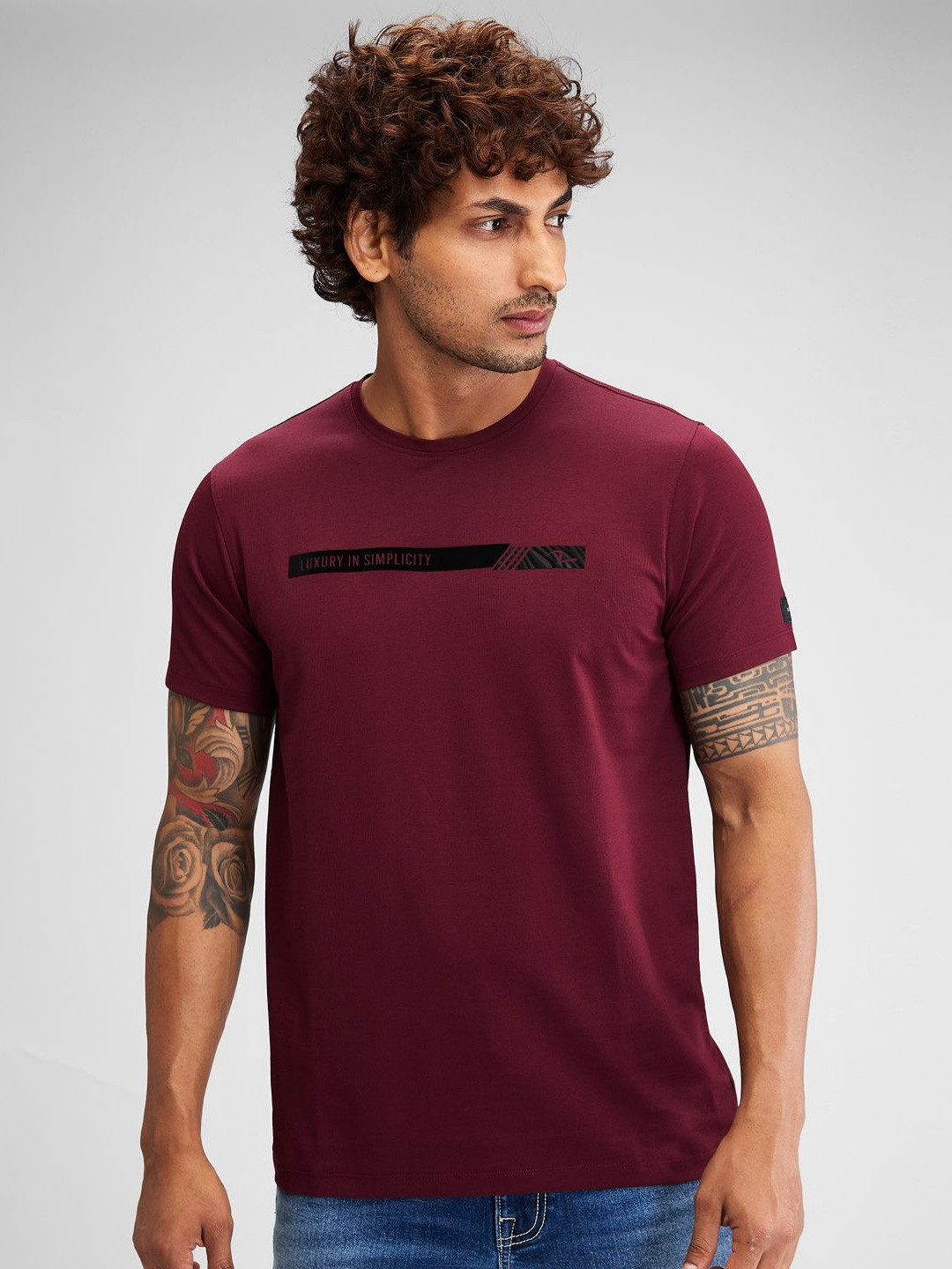 

SPYKAR Men Pockets Slim Fit T-shirt, Red