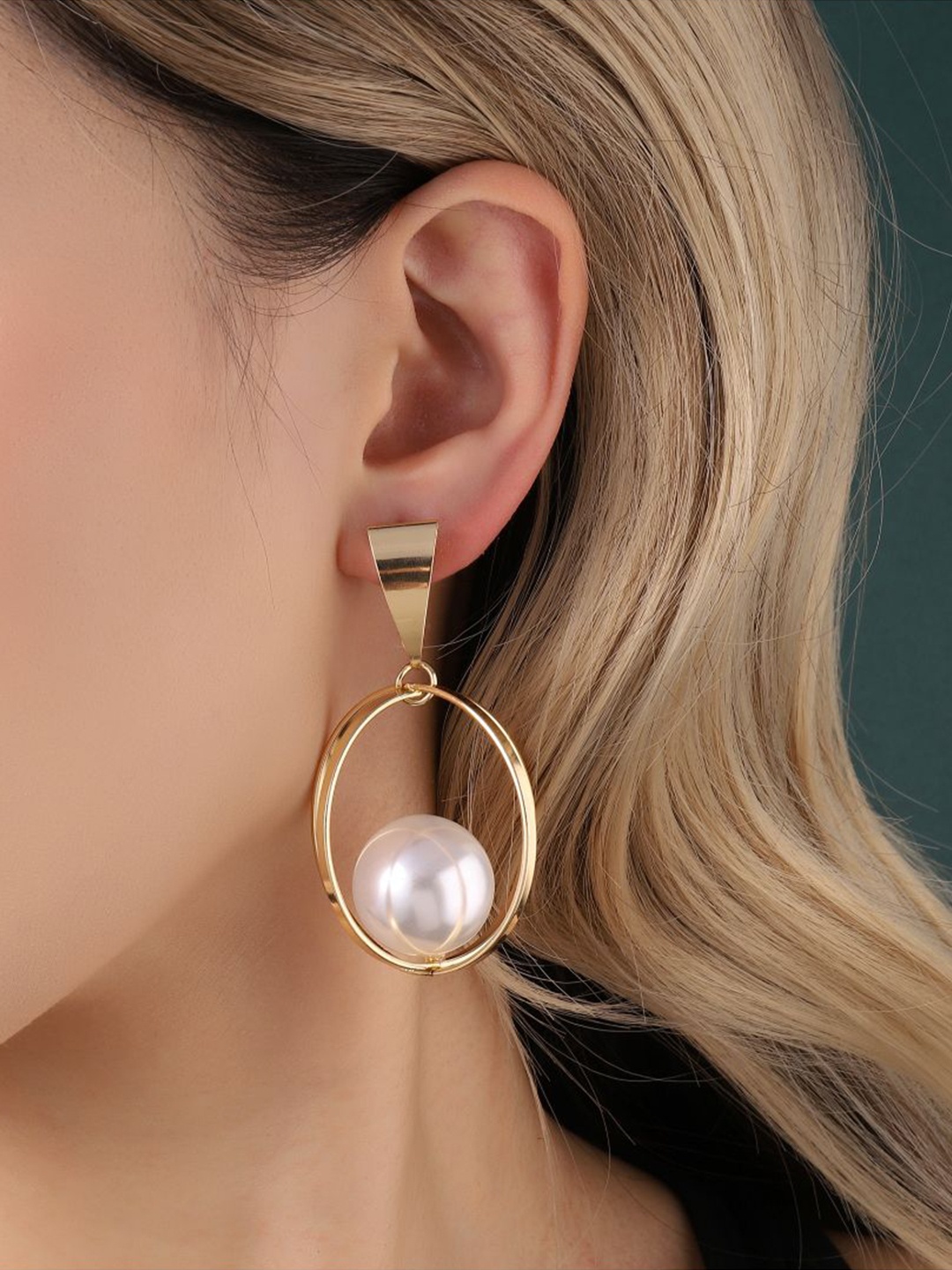 

SALTY Contemporary Drop Earrings, Gold