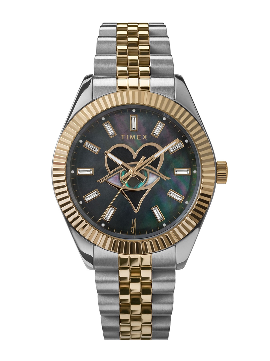 

Timex Women Dial & Stainless Steel Straps Analogue Watch TW2W63000X6, Blue