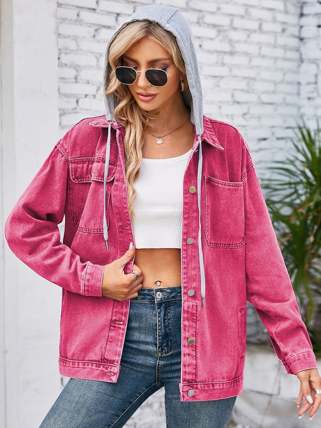 

StyleCast Women Denim Jacket, Pink