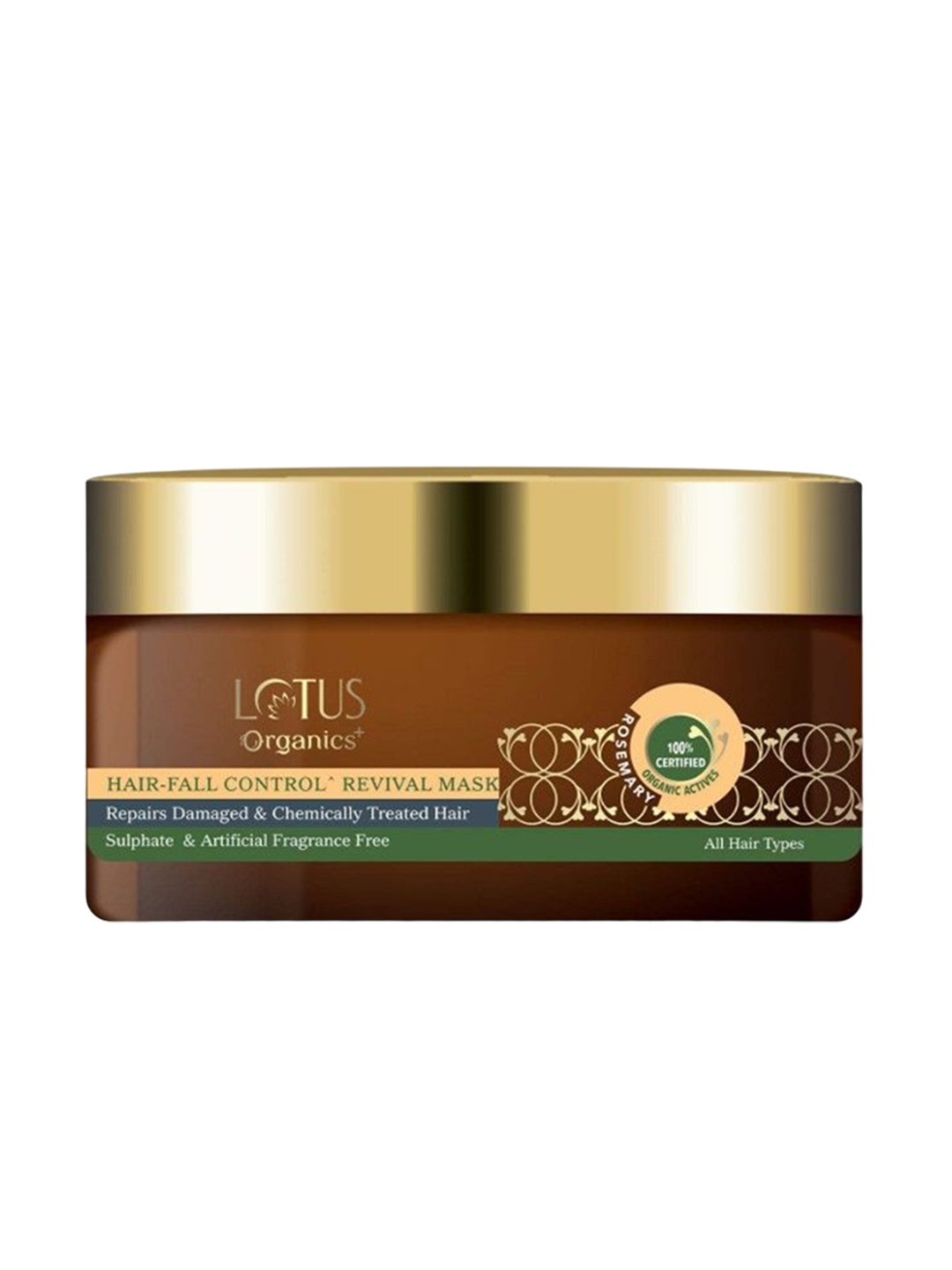 

Lotus Organics+ Hair Fall Control Revival Hair Mask - 150g, Brown