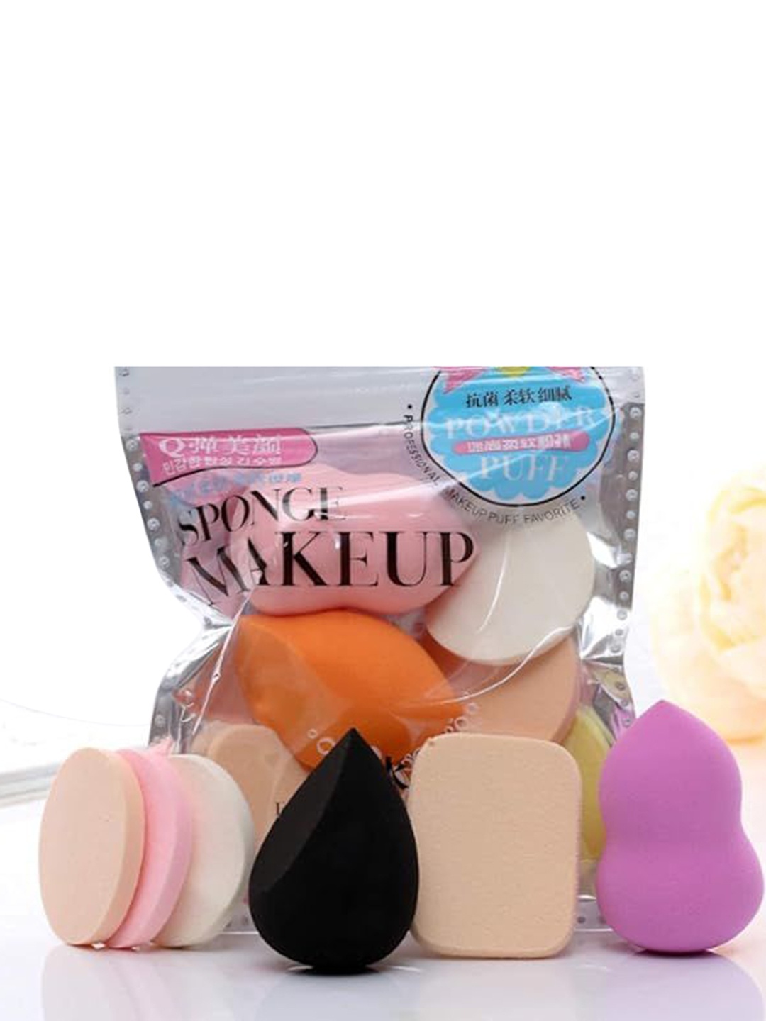 

YELGO Set Of 13 Makeup Brushes With Beauty Blender, Pink