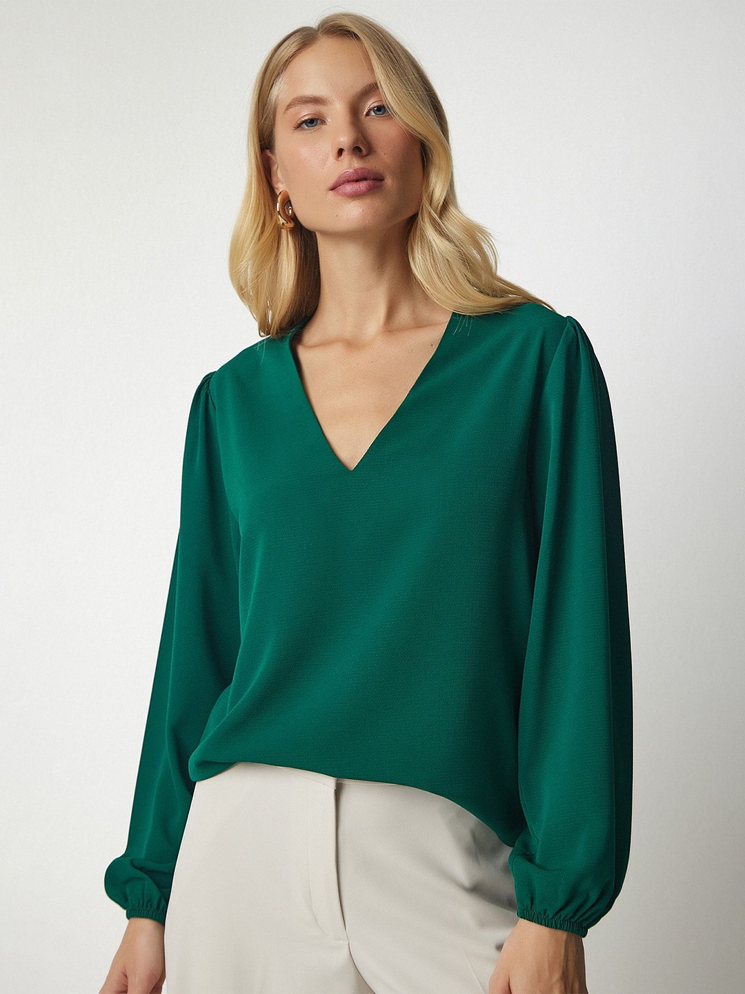 

Happiness istanbul Puff Sleeve Top, Na