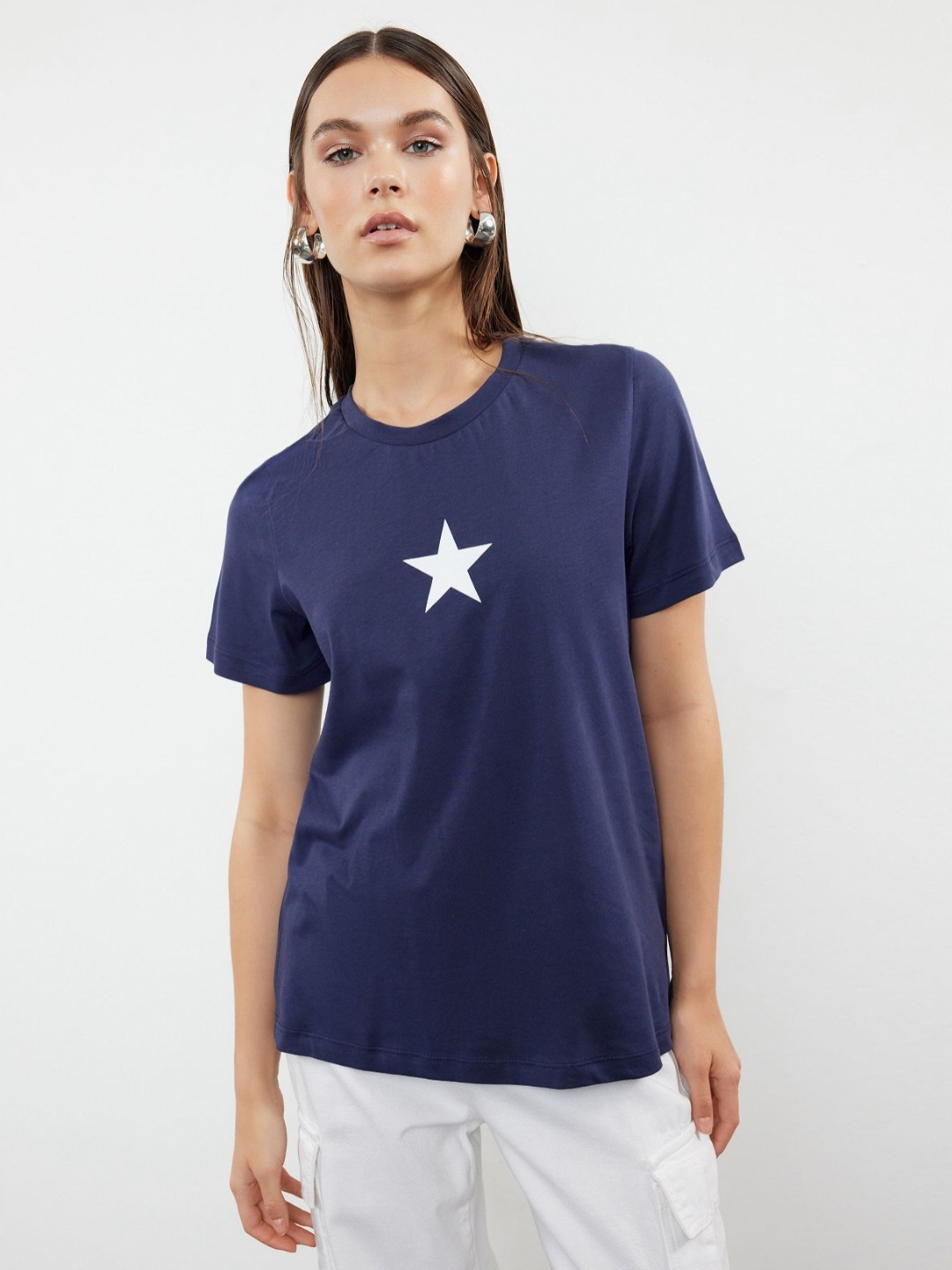 

Trendyol Women Applique T-shirt, Na