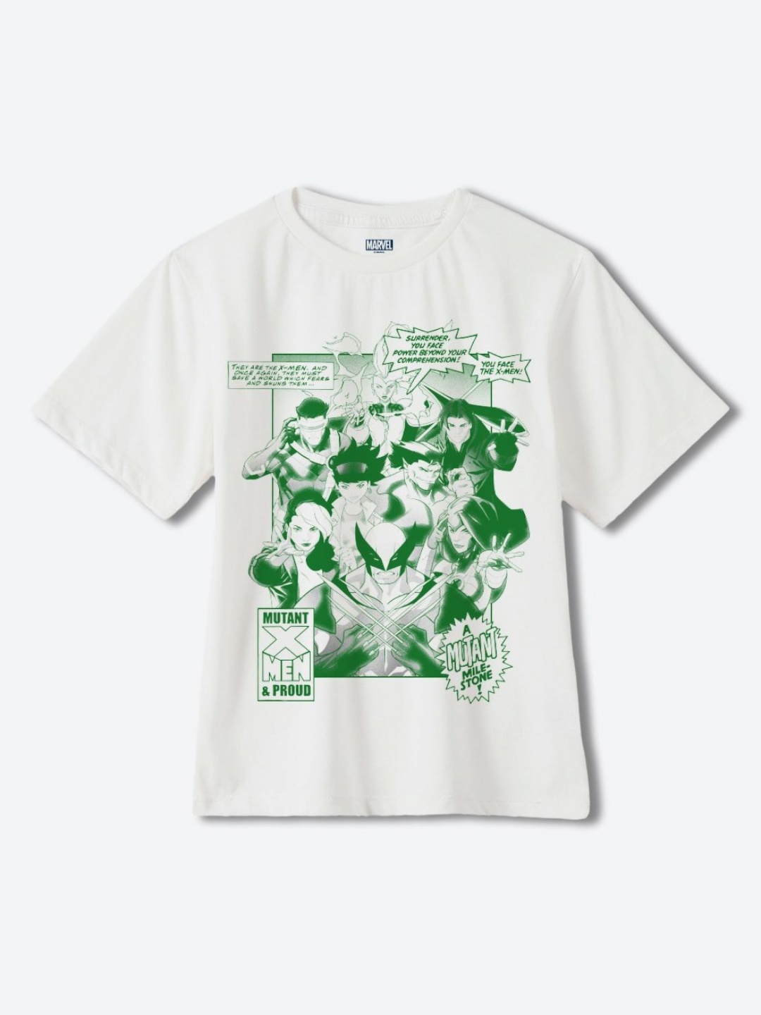

YK Marvel Boys Avengers Printed Pure Cotton T-shirt, White