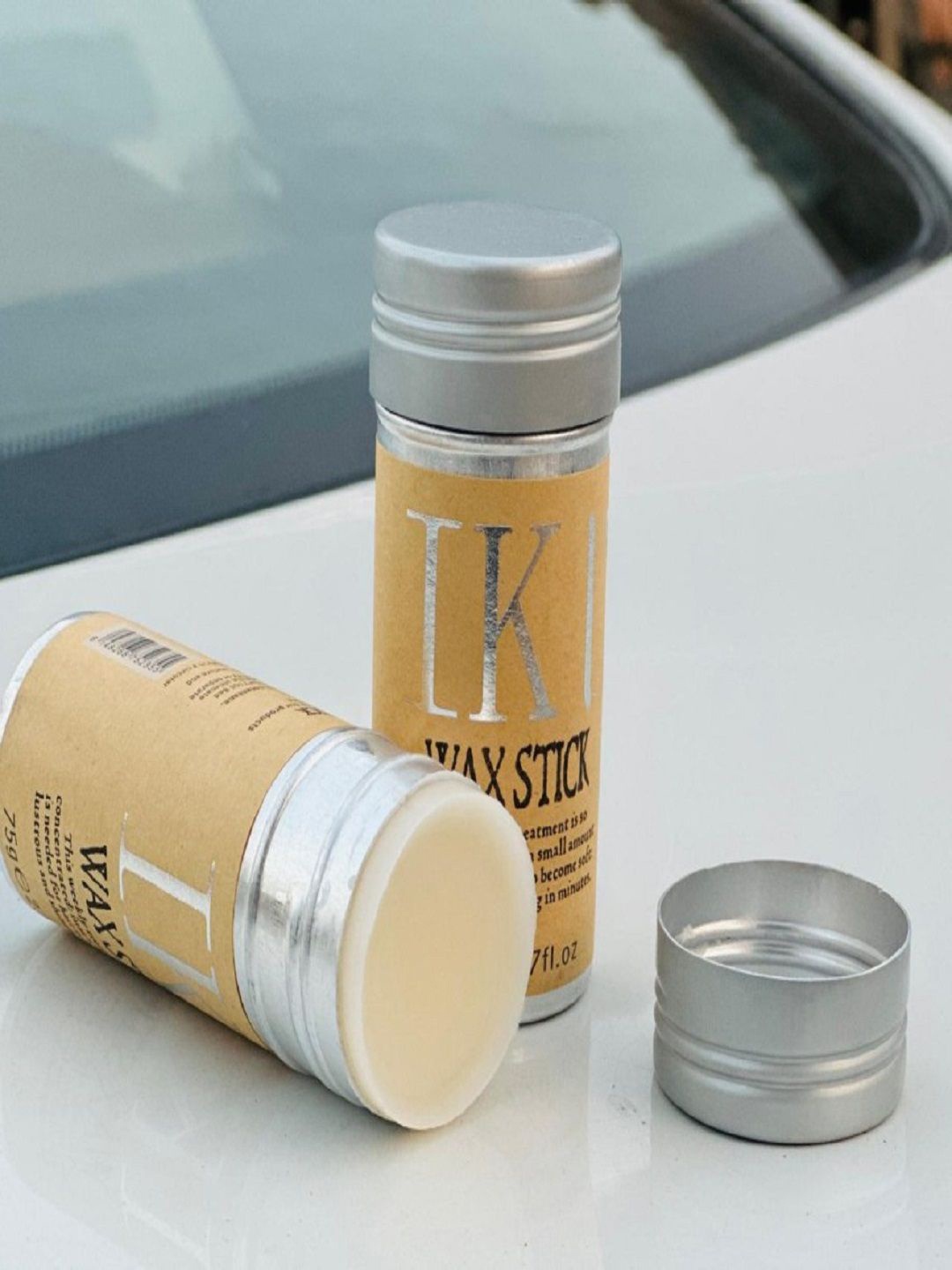 

SUNISA Set Of 2 IKT Hair Wax Stick -75g Each, Transparent