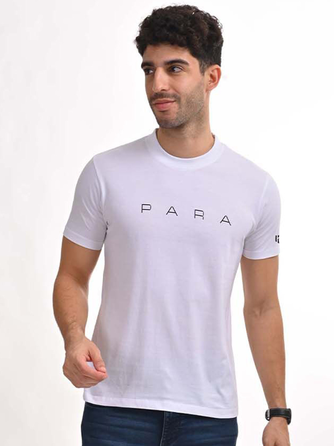 

Aero Armour Unisex Checked Extended Sleeves T-shirt, White