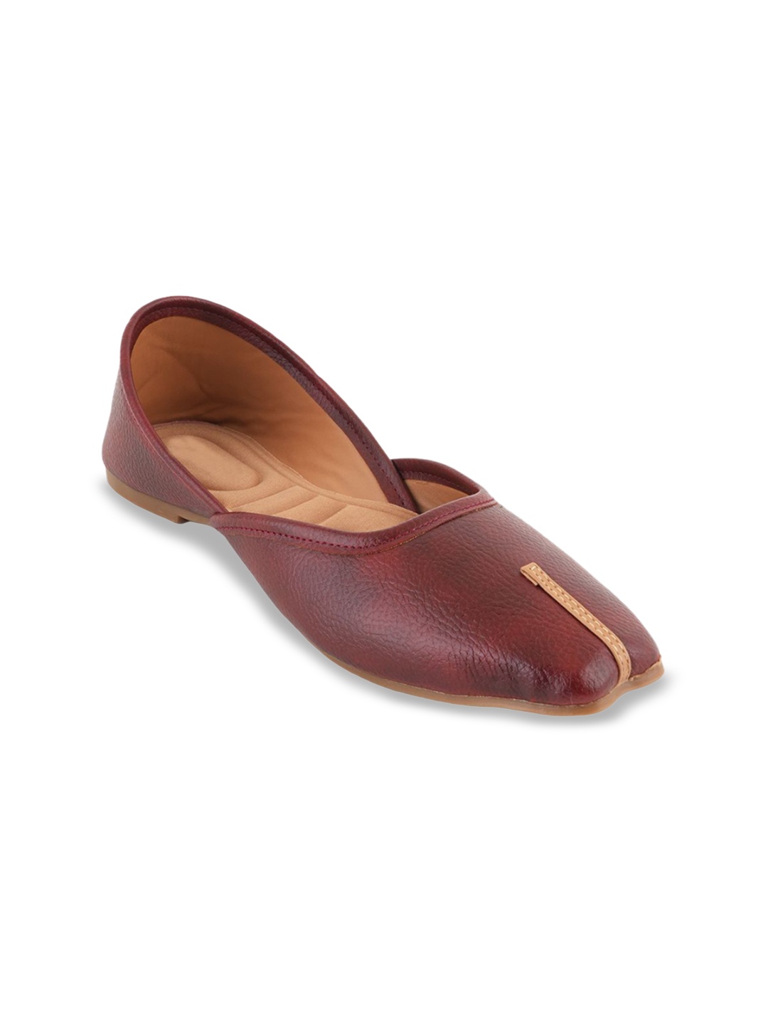 

Style Shoes Solid Women Mojaris Flats, Tan