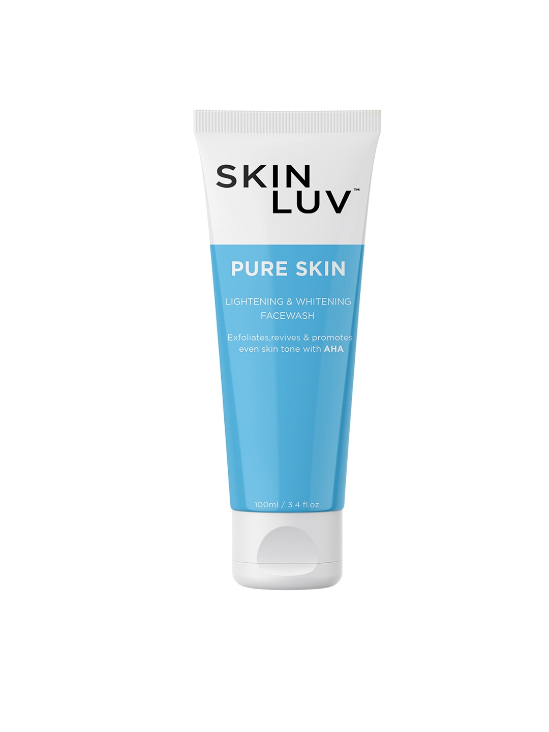 

SKINLUV Pure Skin Lightening & Whitening Facewash Enriched With AHA- 100ml, White