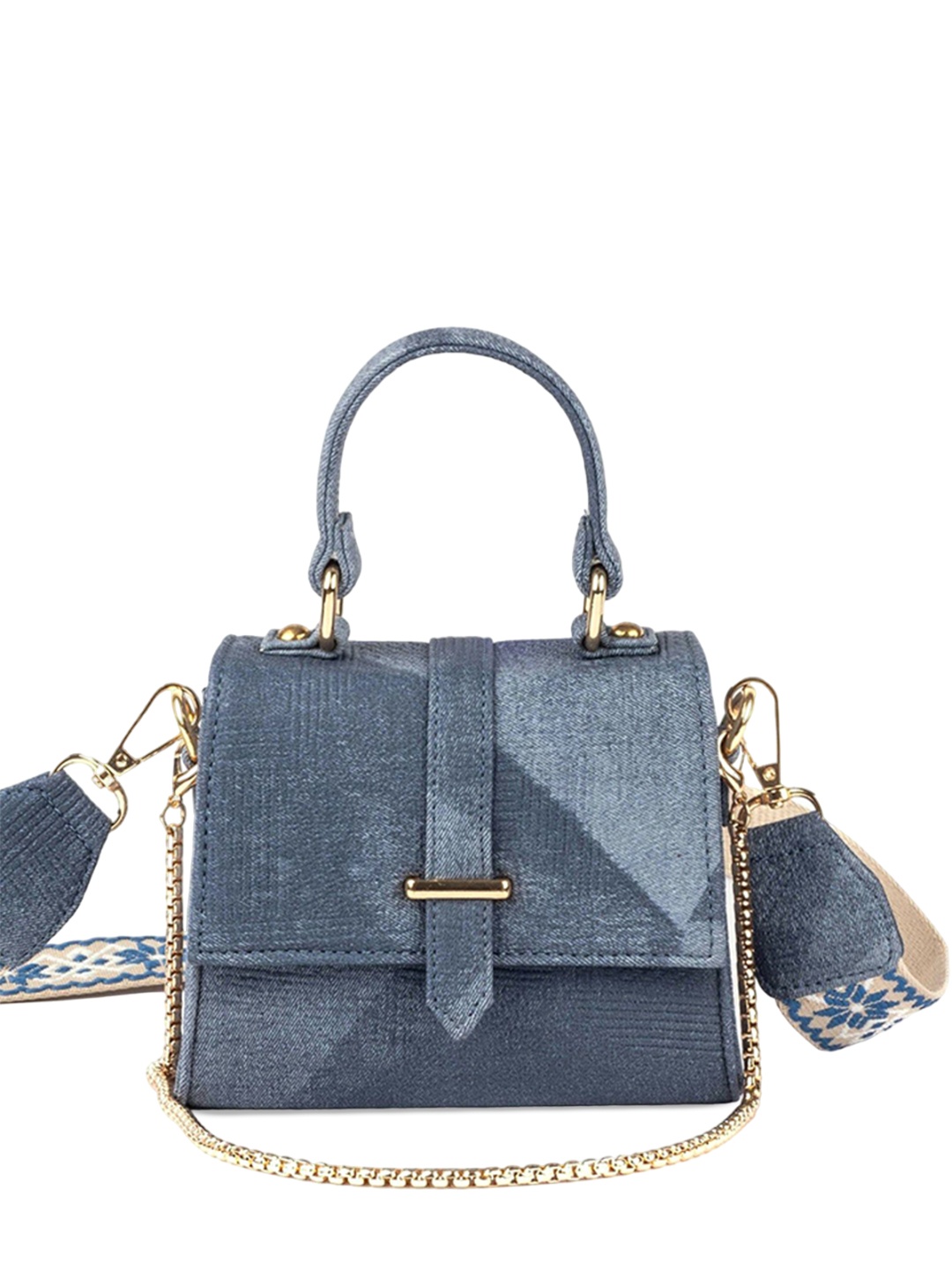 

Strokes by Namrata Mehta PU Sling Bag, Blue