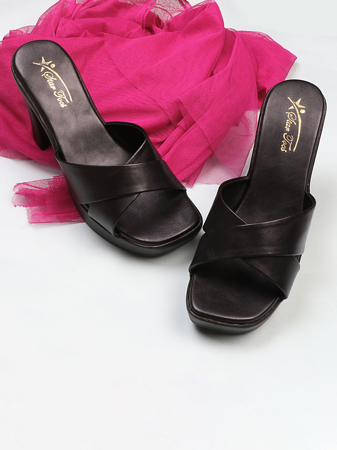 

STARTOES Work Platform Sandals, Black