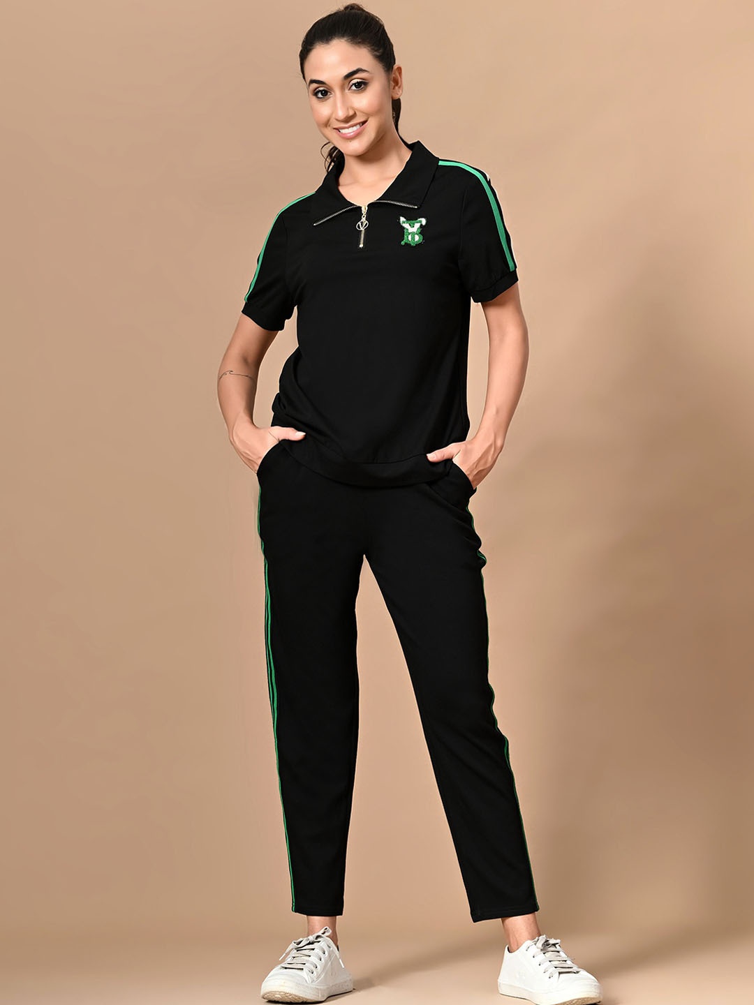 

PANKH T-Shirt With Trousers Co-Ords, Black