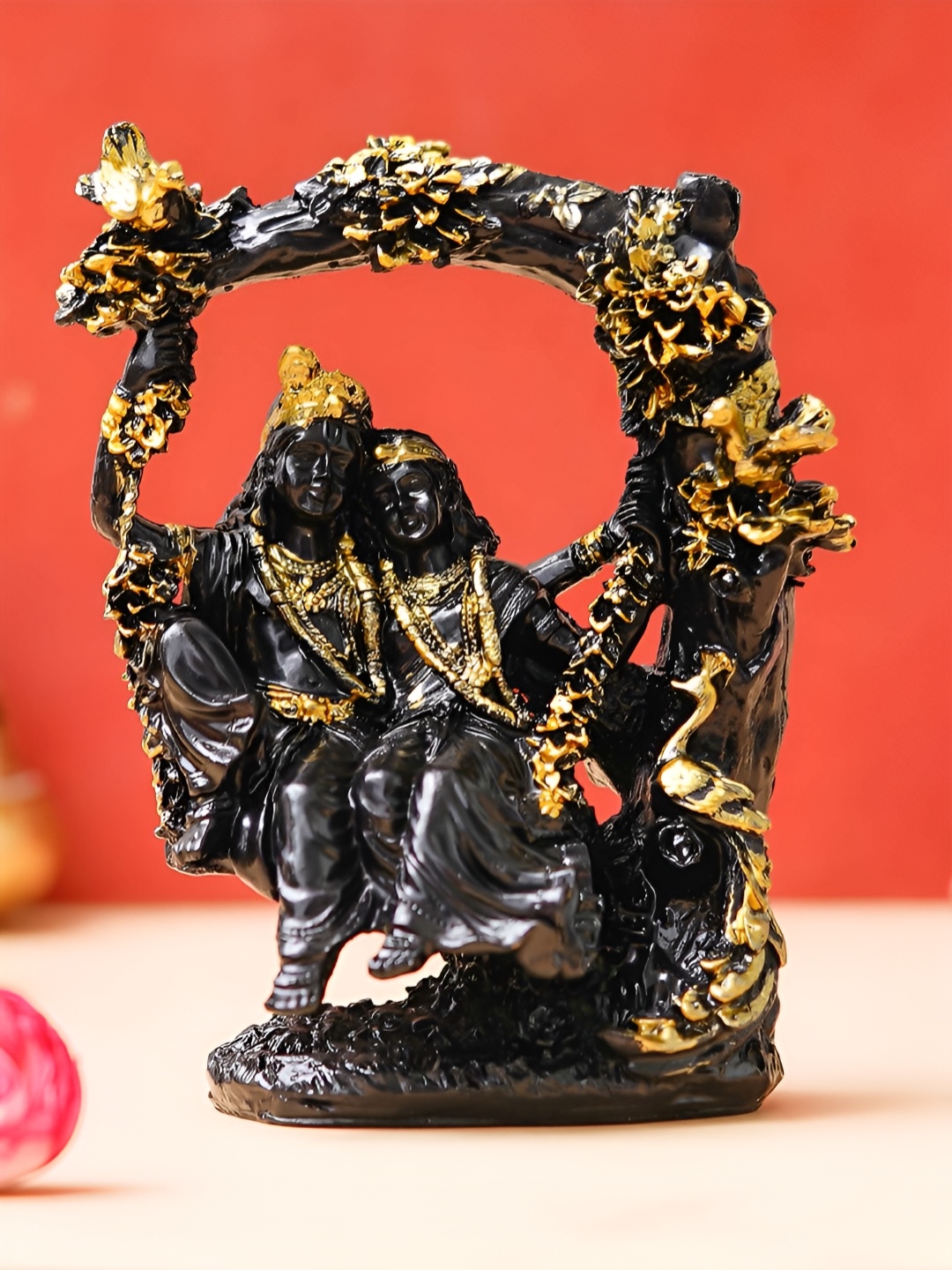 

eCraftIndia Black & Gold Toned Religious Idol Showpiece