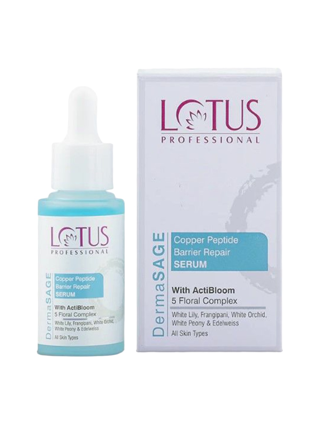 

Lotus Professional DermaSAGE Copper Peptide Repair Serum- 28 ml, White