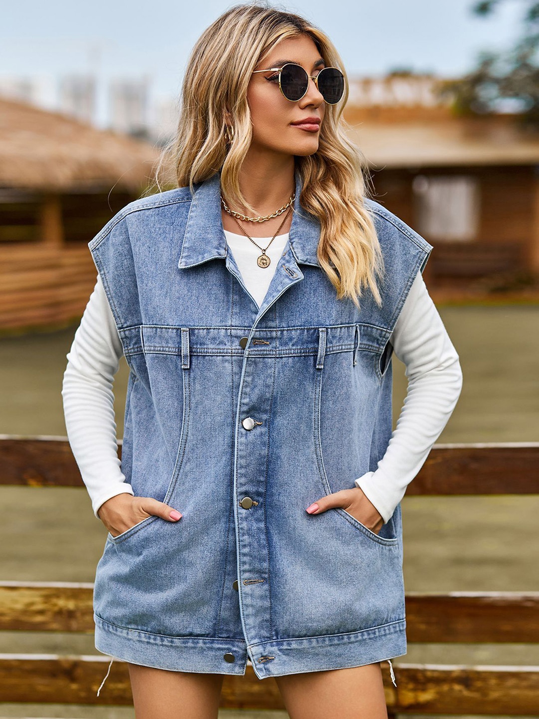 

StyleCast Women Denim Jacket, Blue