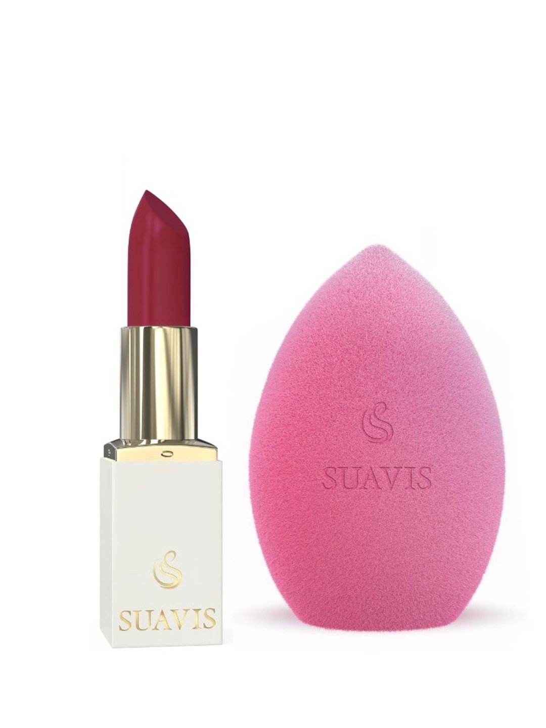

SUAVIS Matte Cream Long Lasting Bullet Lipstick With Blender- 111 Pomrgrante Splash-8gm, Red