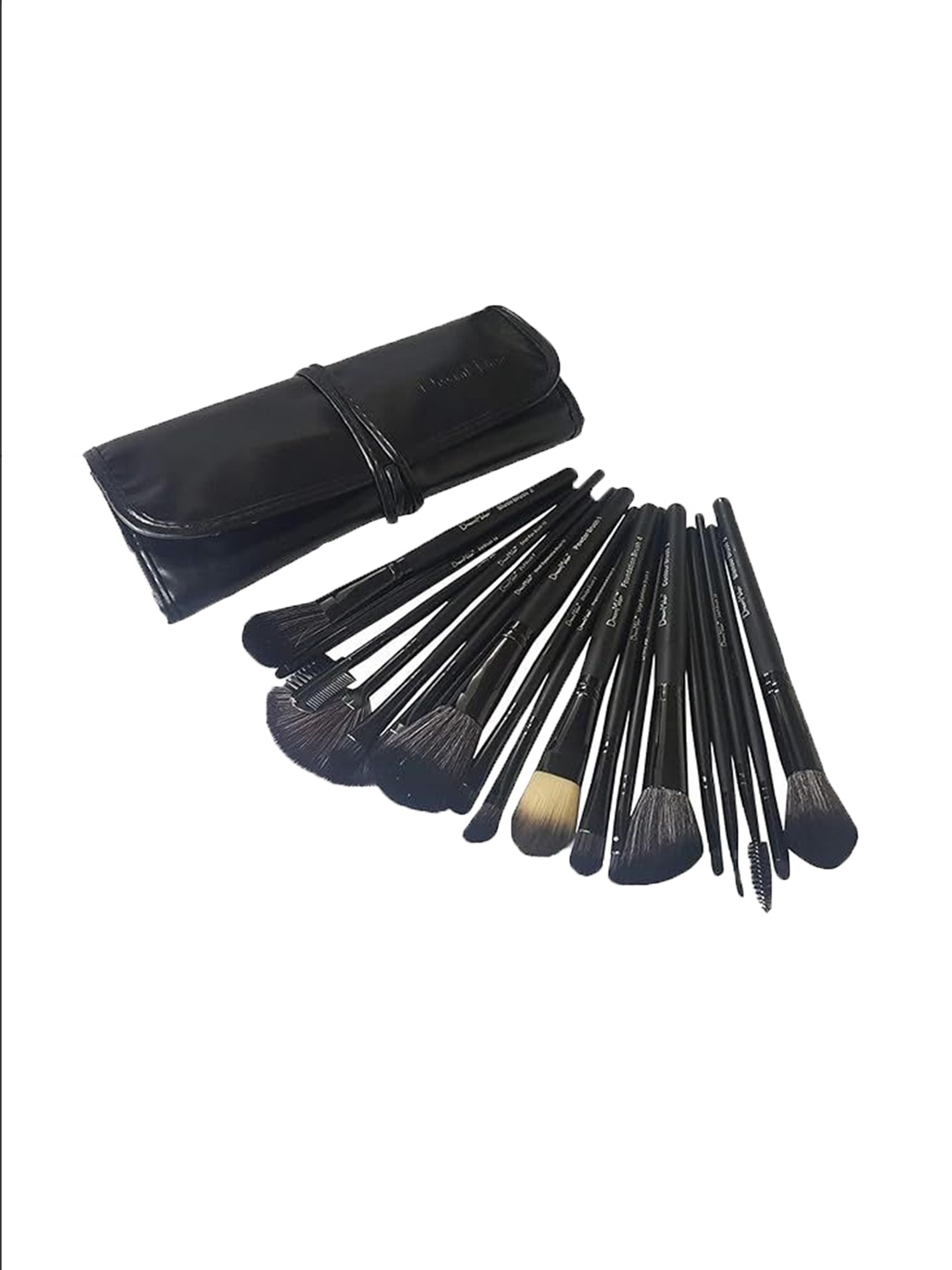 

YELGO Set Of 24 Makeup Brush Set With Pouch Case, Black