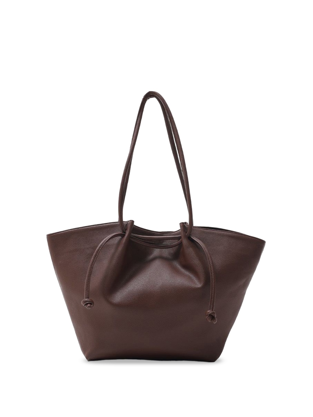 

CARRY CITY Oversized Bucket Tote Bag with Tasselled, Brown