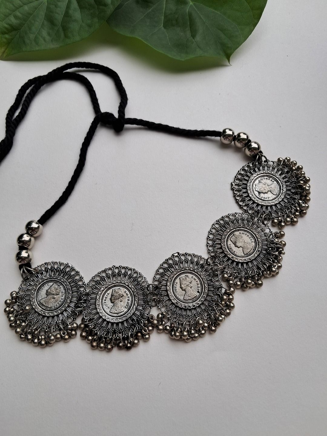 

FIROZA Tribal Necklace, Metallic