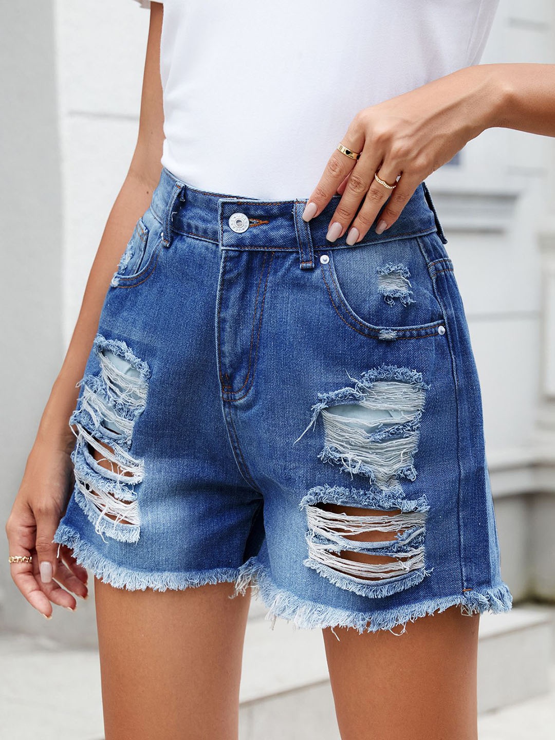 

StyleCast Women Denim Shorts, Blue