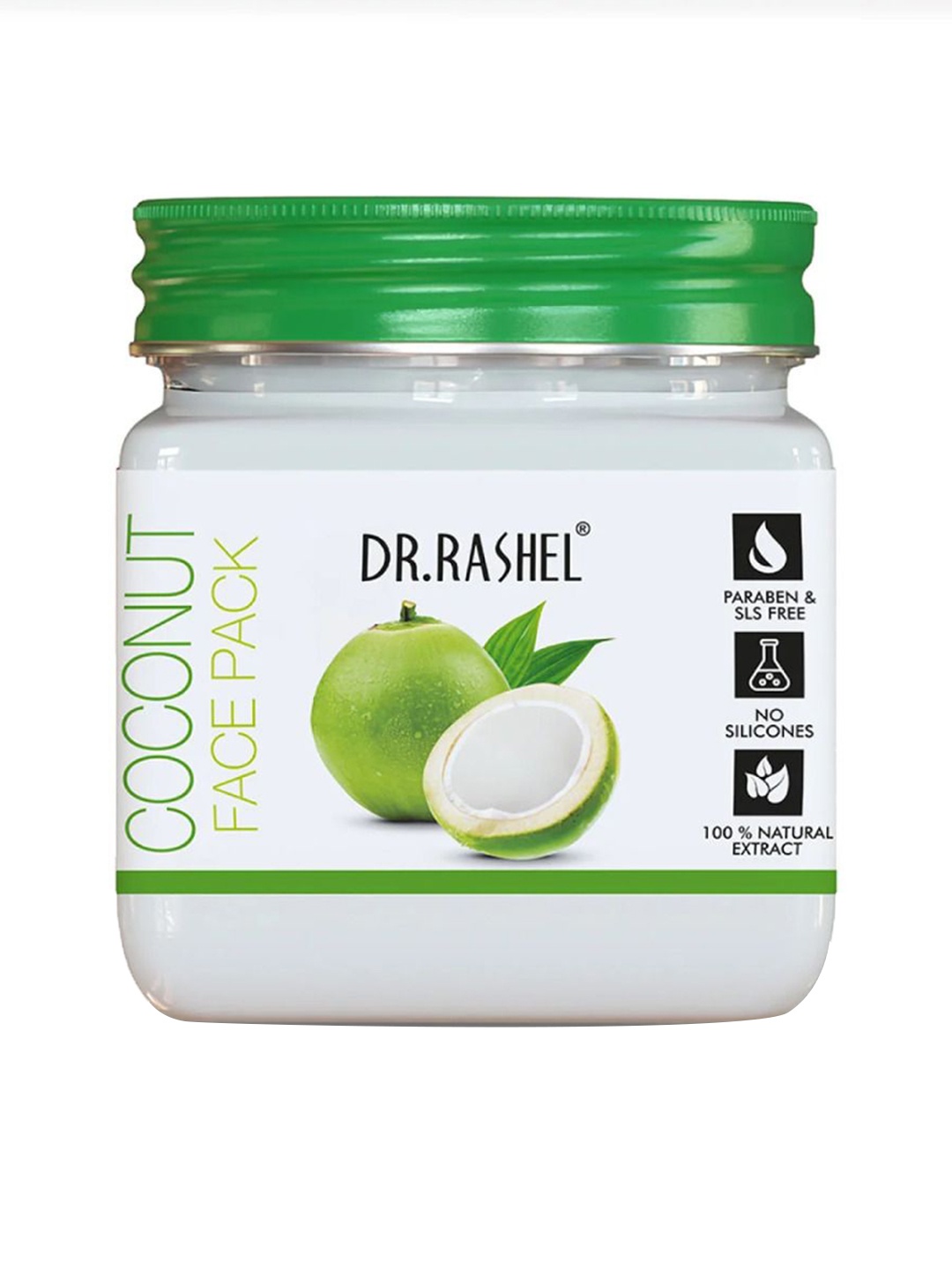 

DR.RASHEL Coconut Face Pack For Deep Cleansing - 380ml, Green