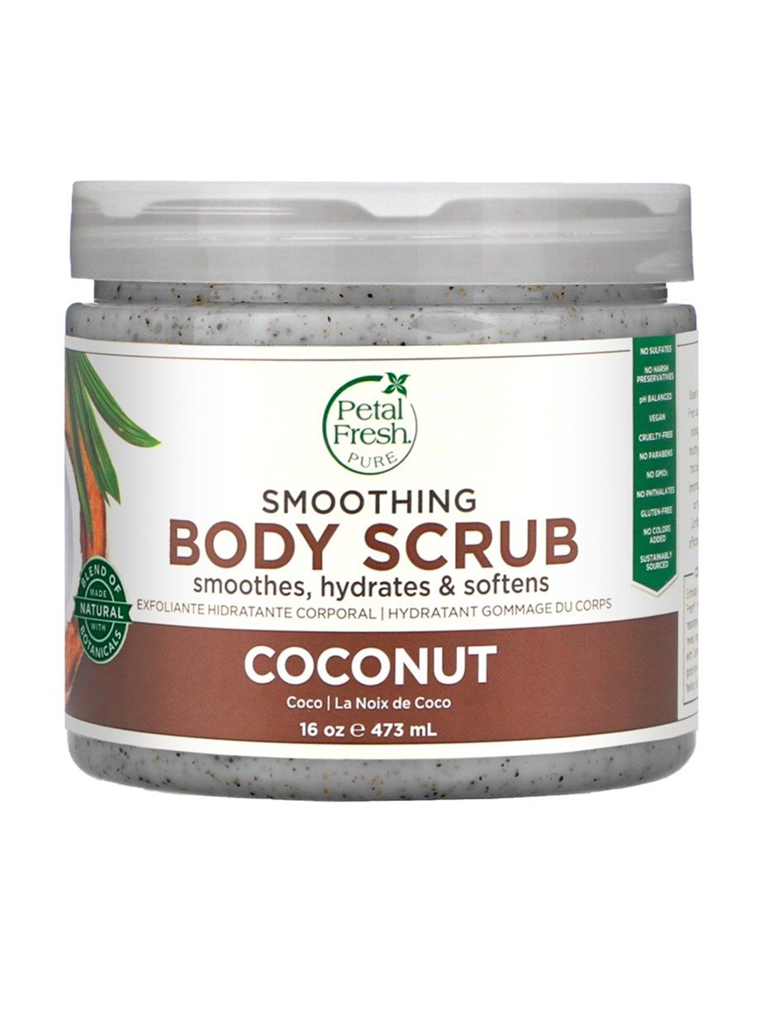 

Petal Fresh Pure Smoothing Coconut Body Scrub-473 ml, White