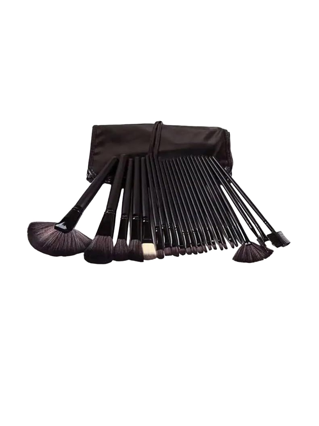 

YELGO Set Of 24 Makeup Brushes With Pouch, Black