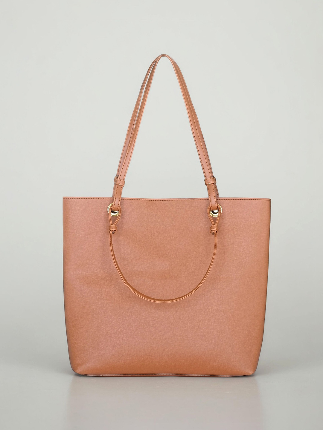 

Toteteca PU Shopper Shoulder Bag, Tan