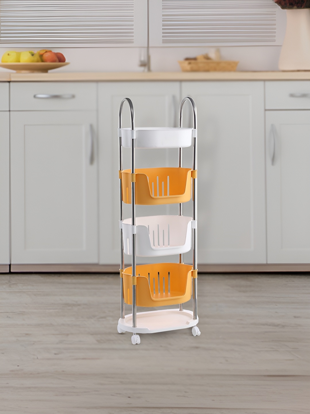 

UMAI Yellow 4-Tier Kitchen Multi-Utility Organiser