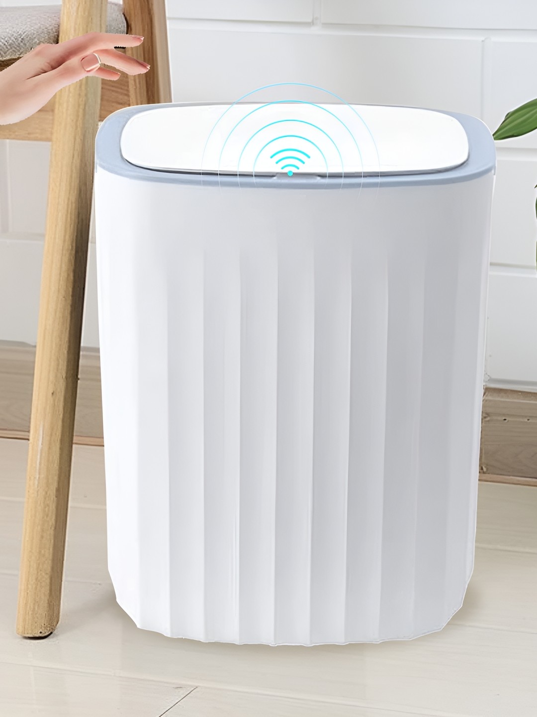 

The Better Home White & Grey Automatic Smart Sensor Dustbins With Lid - 12 l