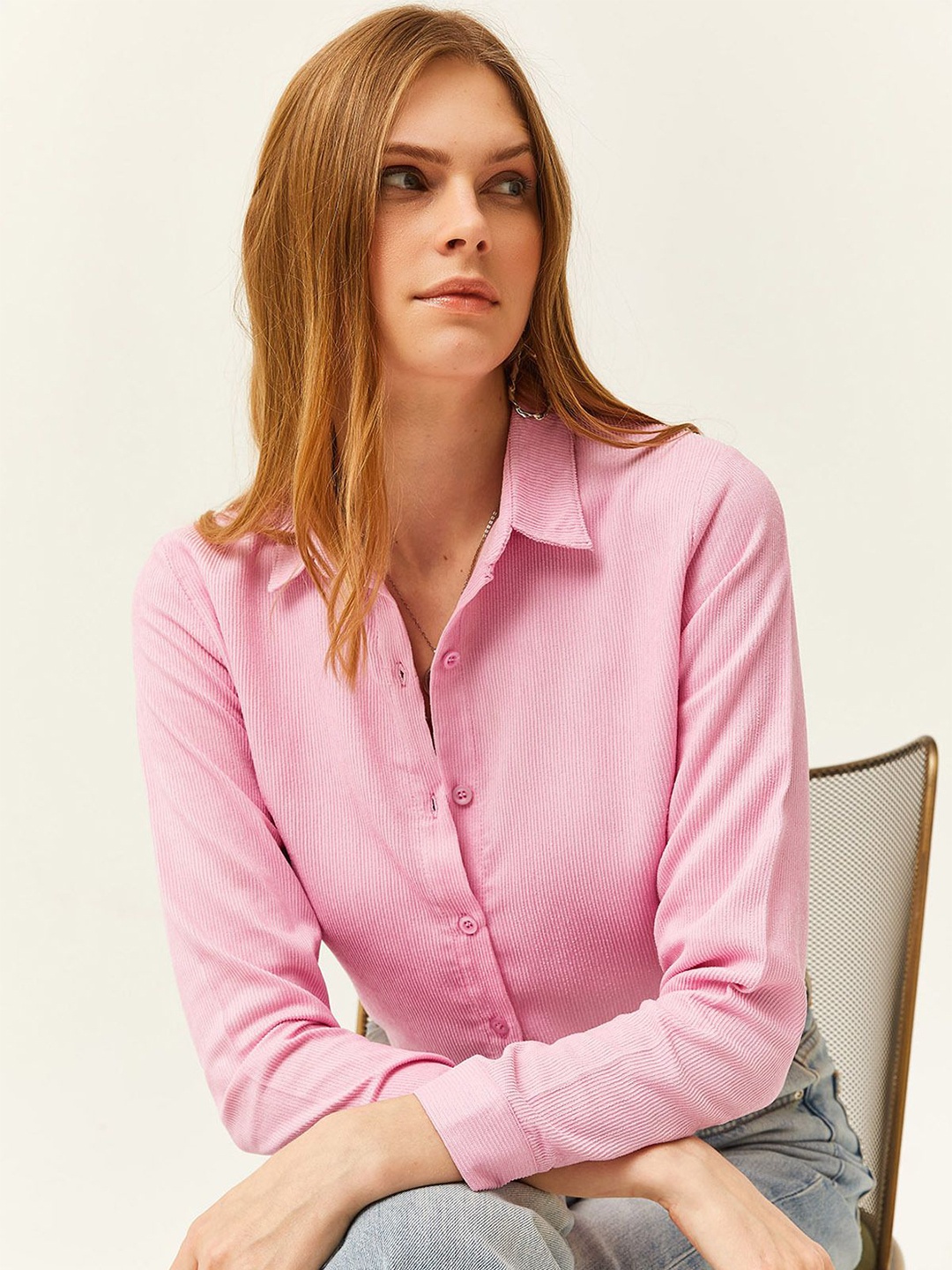 

Olalook Women Opaque Casual Shirt, Na