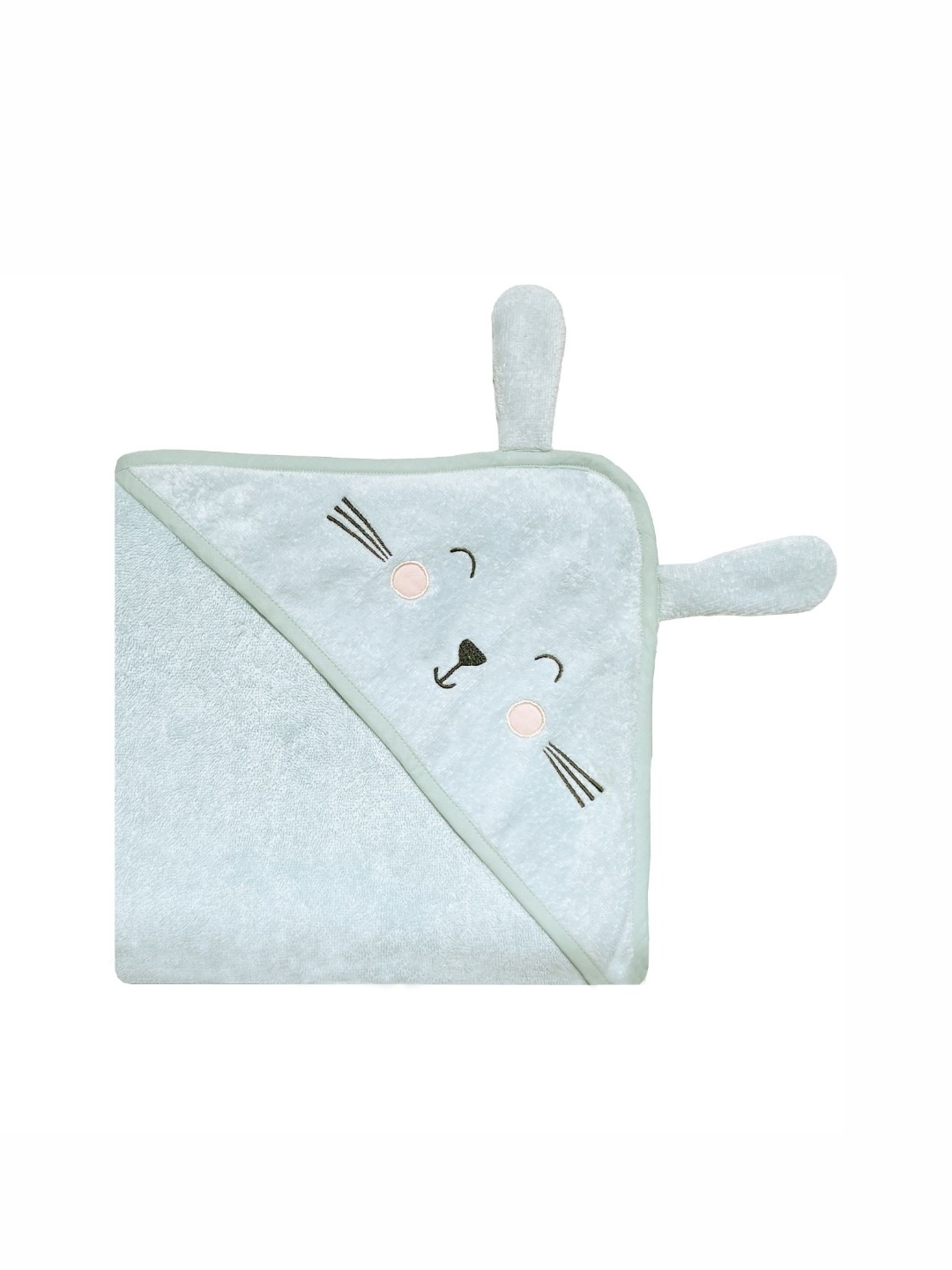 

Masilo Green & Black Cotton 400 GSM Hooded Bath Towel