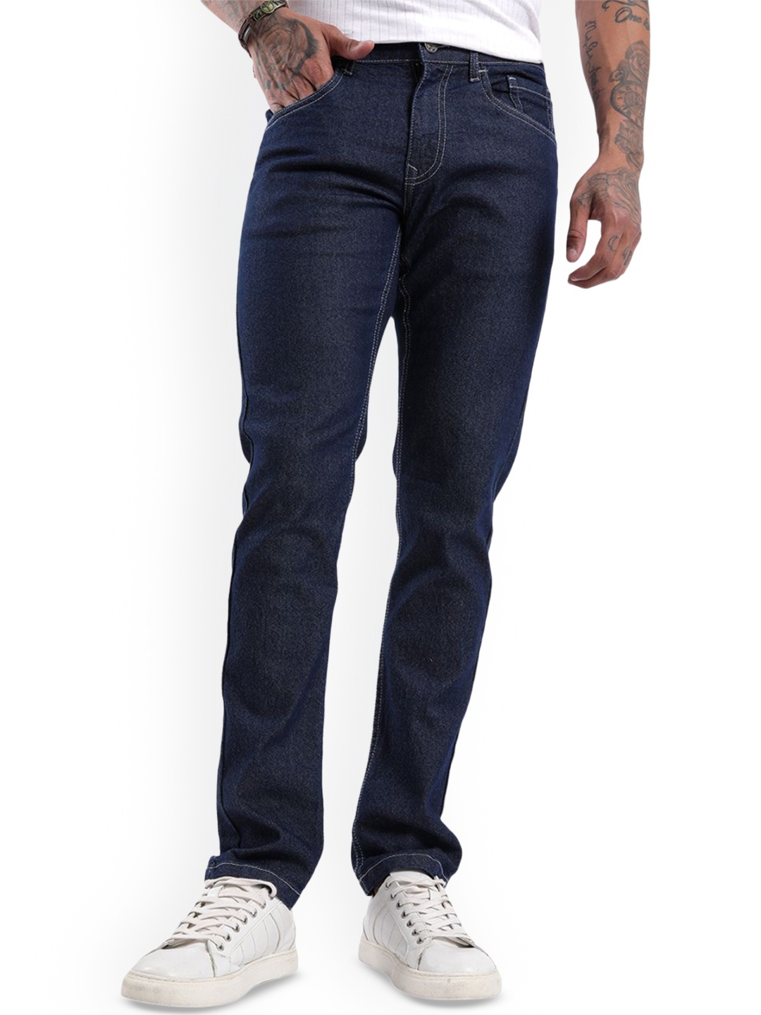 

WROGN Men Mid-Rise Slim Fit Jeans, Blue