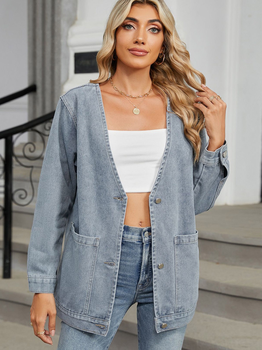 

StyleCast Women Denim Jacket, Blue