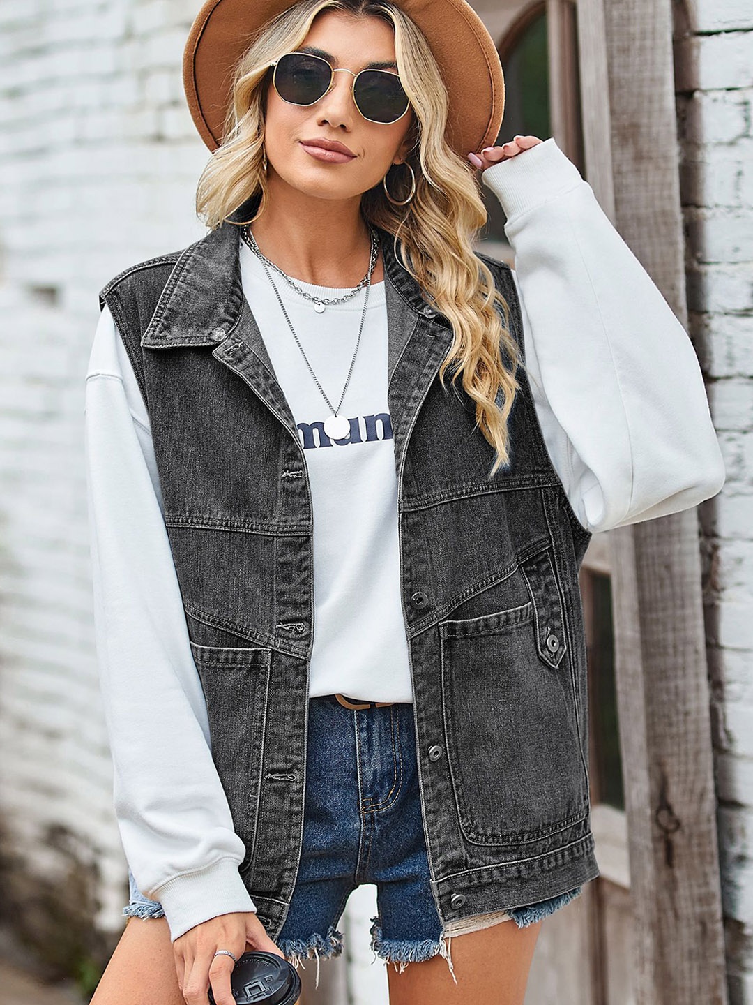 

StyleCast Women Denim Jacket, Black