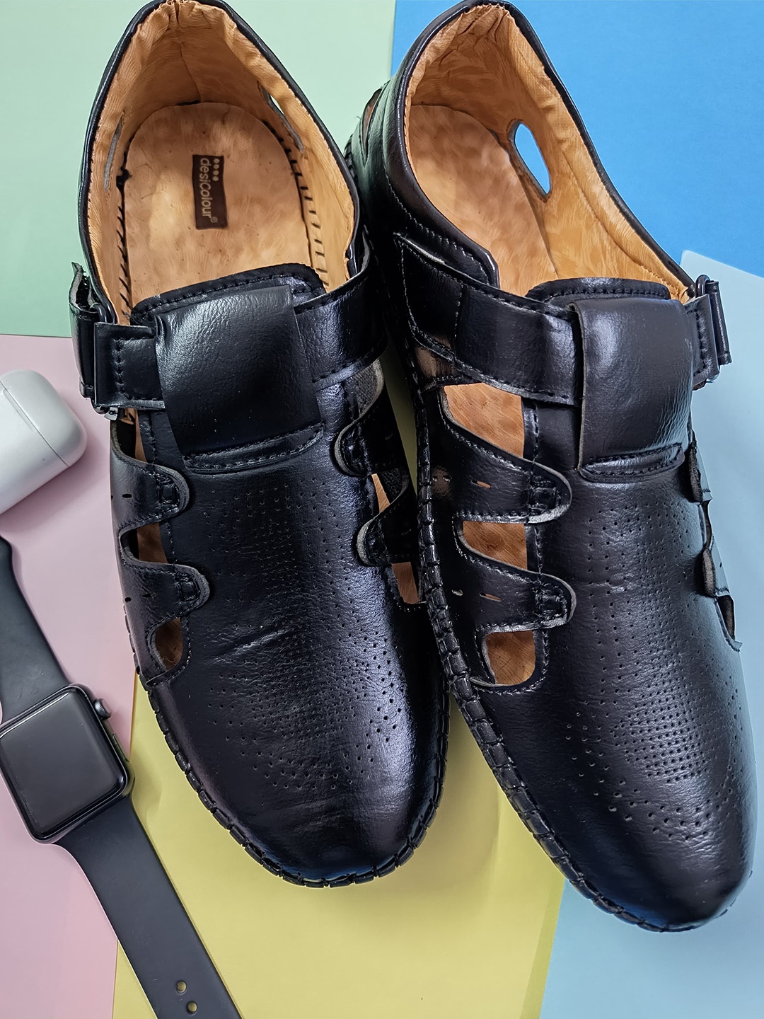 

DESI COLOUR Men Slip-On Sneakers, Black