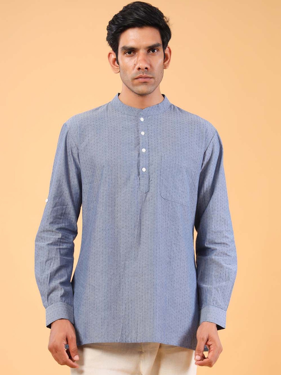 

Tistabene Mandarin Collar Straight Kurta, Purple