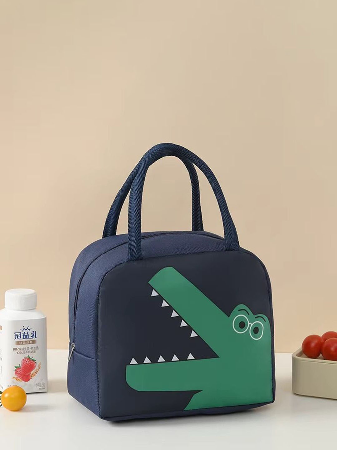 

Instabuyz Other Prints Insulated Lunch bags Travel Accessory, Navy blue