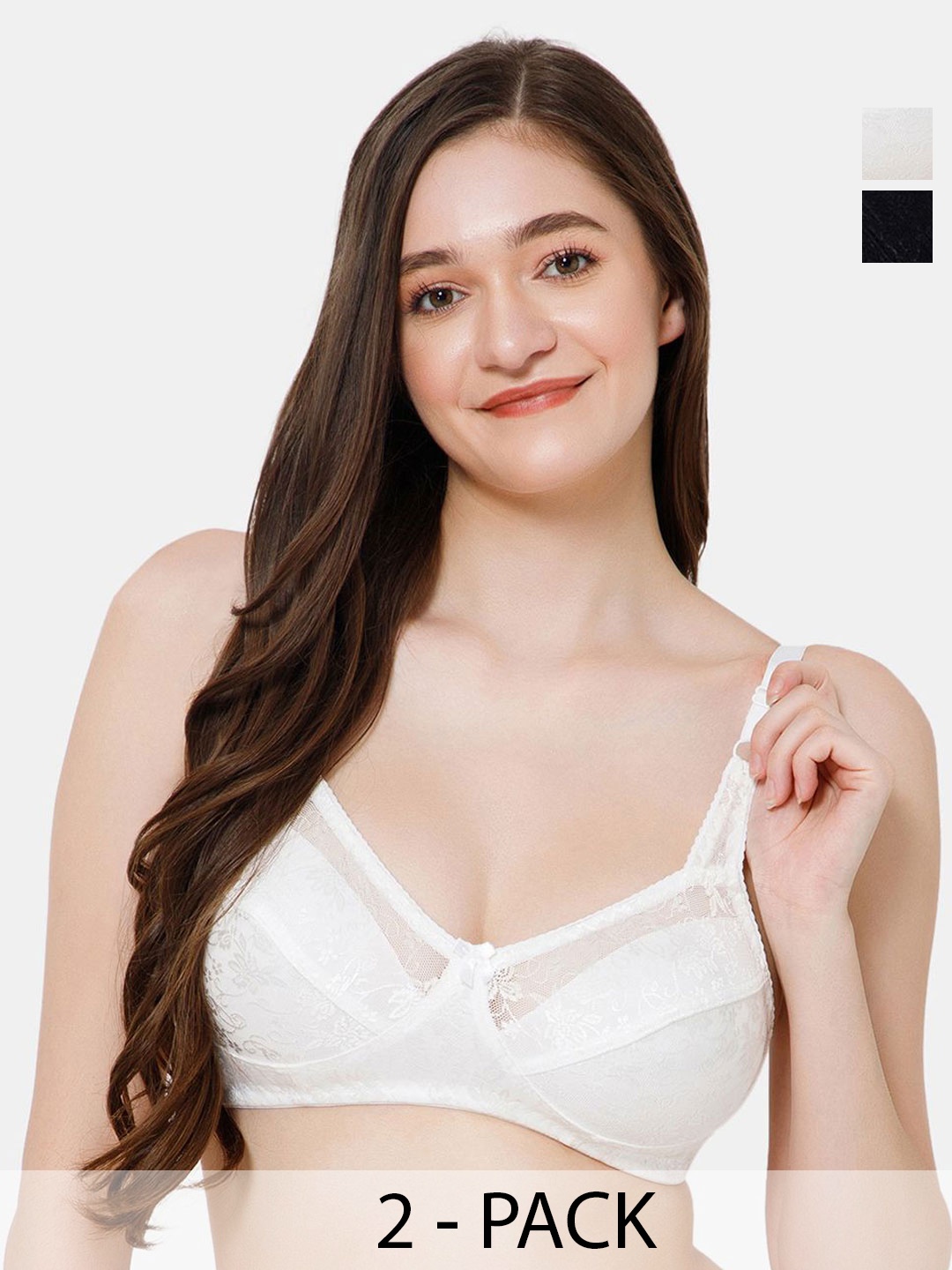 

Lady Lyka cotton Medium Coverage Bra, White