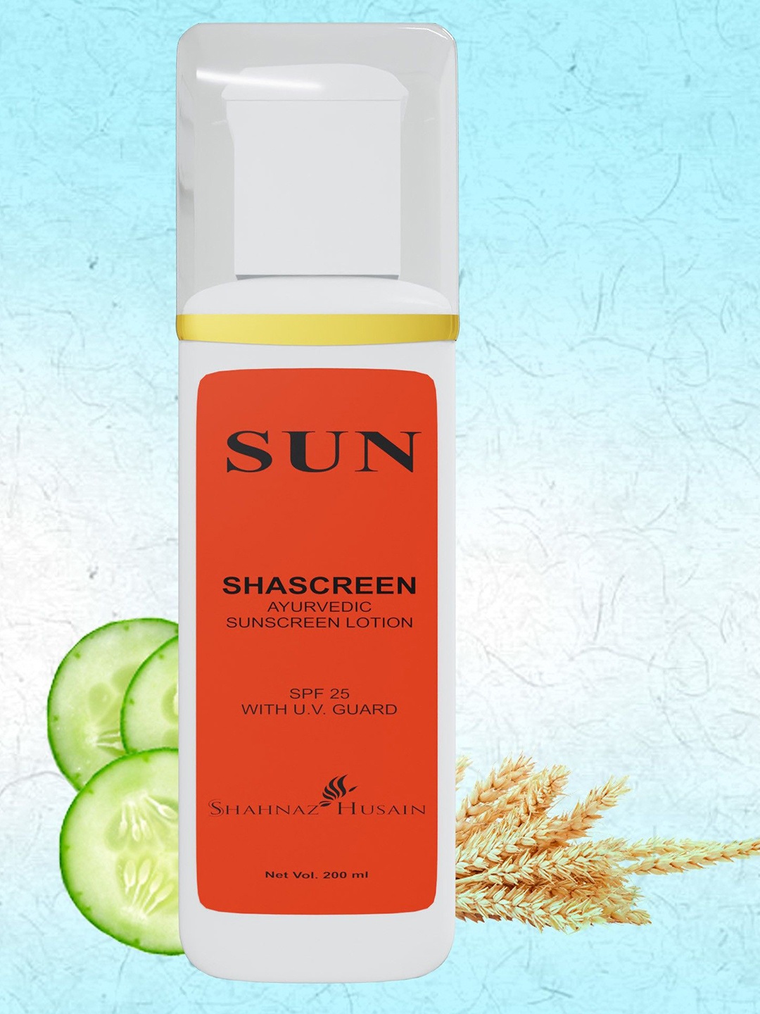 

Shahnaz Husain Sun Shascreen Sunscreen Lotion-200ml, Transparent