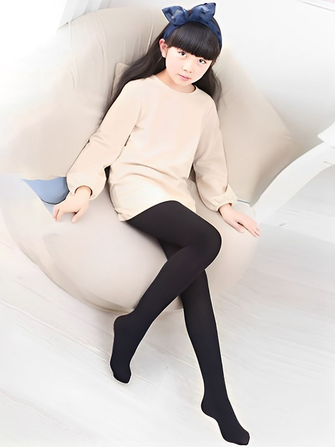 

SYGA Girls Pantyhose Stockings, Black