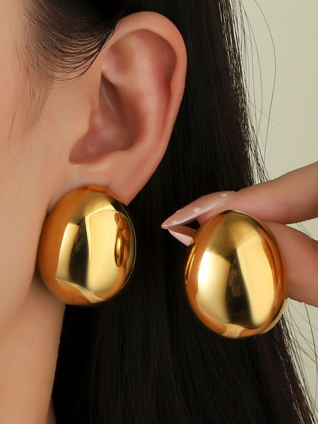 

SALTY Stainless Steel Contemporary Studs, Gold