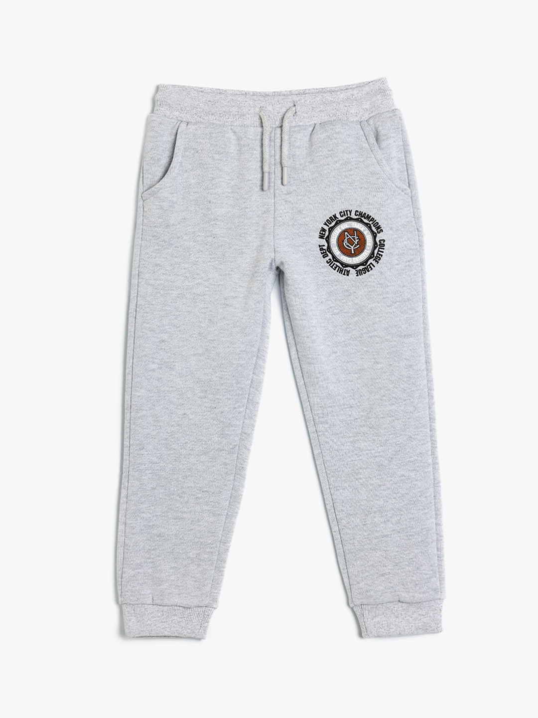 

Koton Boys Mid-Rise Joggers Track Pants, Grey