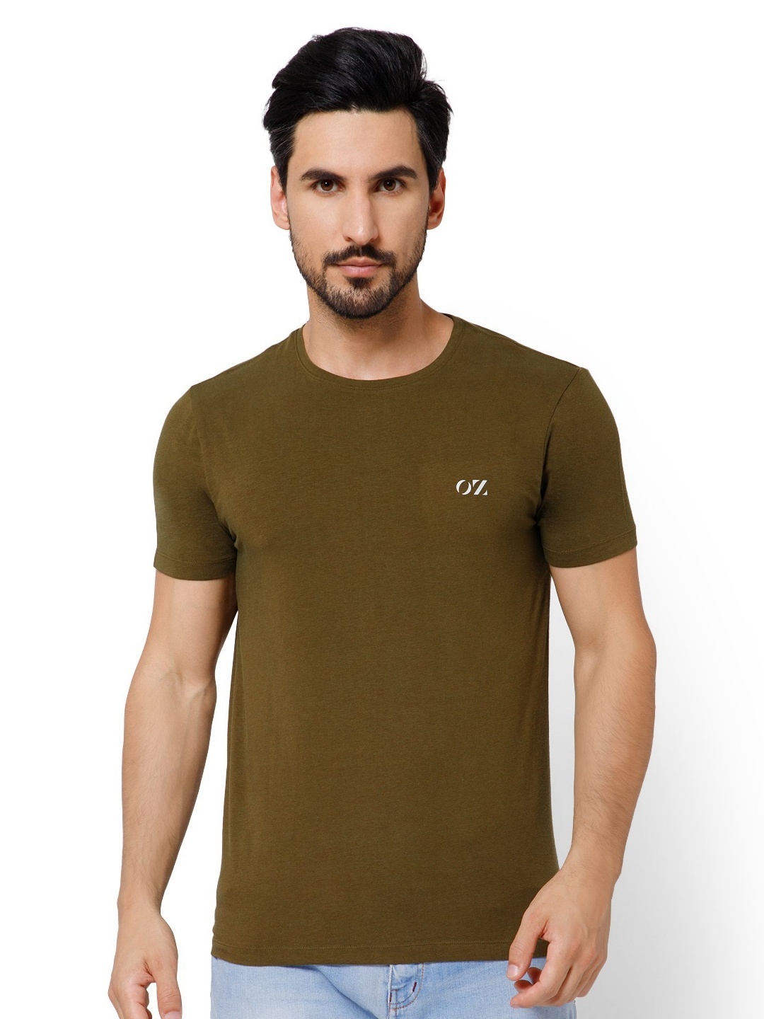 

OXYZONE Men T-shirt, Olive