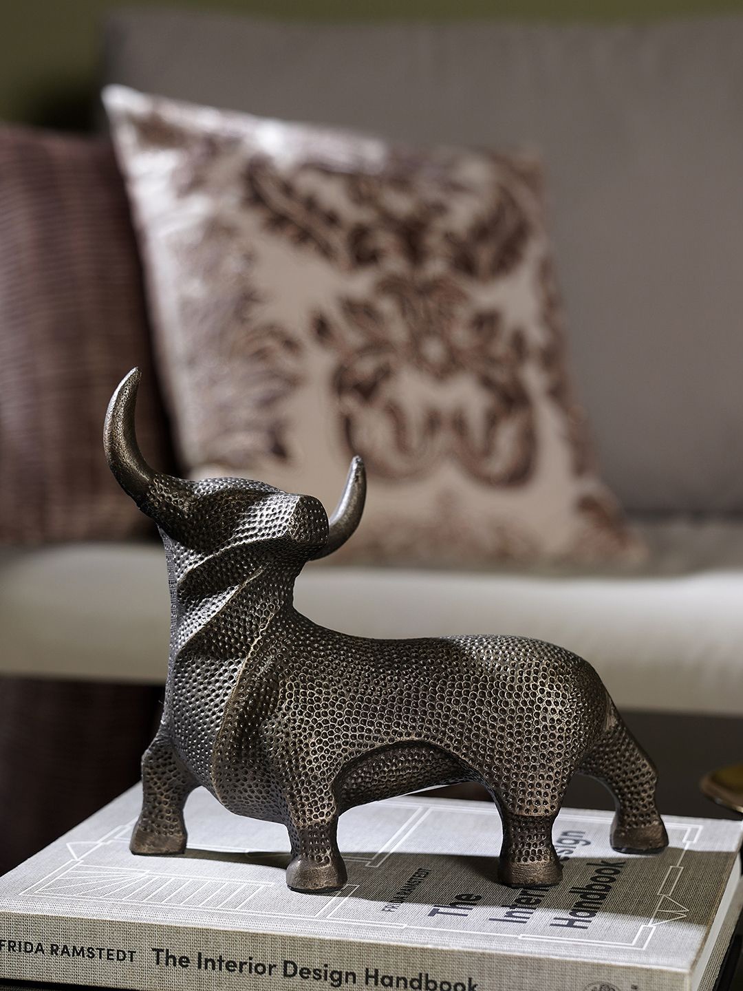 

Pure Home and Living Brown Textured Figurine Showpiece