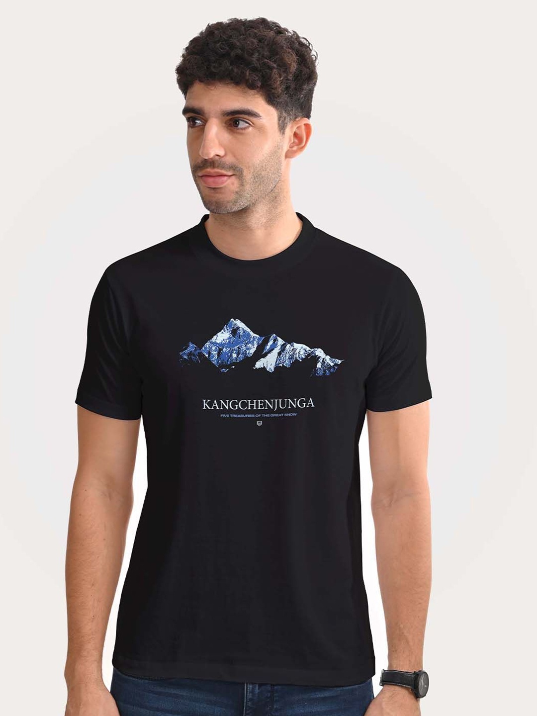 

Aero Armour Unisex Typography Printed T-shirt, Black
