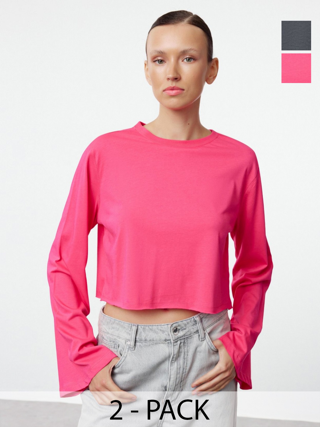 

Trendyol Women Hooded Pockets T-shirt, Na