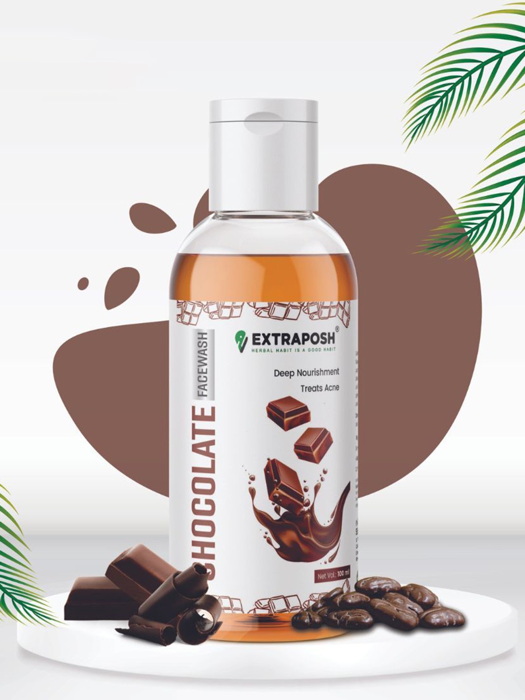 

Extraposh Chocolate Face Wash For Anti-Acne & Deep Nourishment-100ml, White