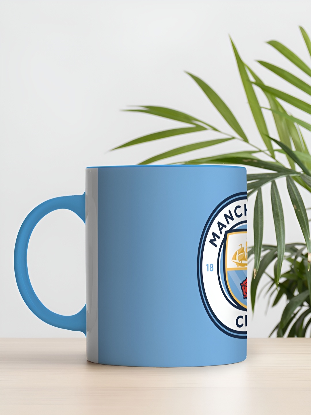 

FanCode Blue & White Printed Ceramic Glossy Coffee Mug