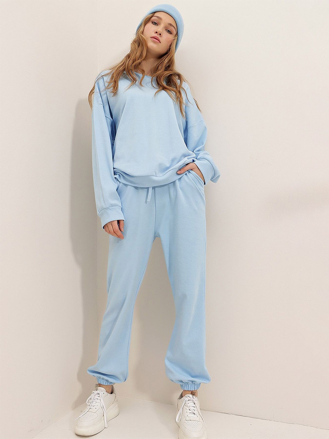 

Trend Alacati stili Sweatshirt & Joggers Tracksuits, Blue